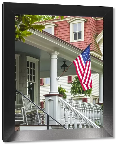 USA, New Jersey, Cape May, Cape May Architecture, Victorian house details