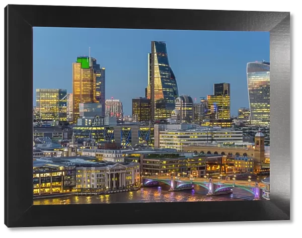 UK, England, London, City of London, Skyline, including the Cheesegrater and Walkie-Talkie