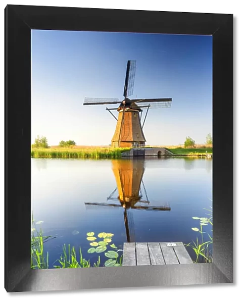 Netherlands, South Holland, Kinderdijk. Windmills