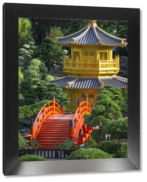 Pagoda in Nan Lian Garden at Chi Lin Nunnery, Diamond Hill, Kowloon, Hong Kong