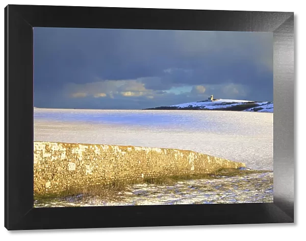 The Belle Tout Lighthouse Surrounded By Snow, Beachy Head, South Downs, East Sussex