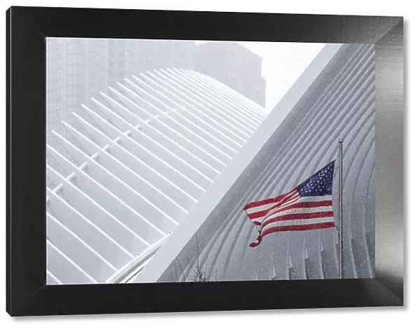 Usa, New York City, Manhattan, World Trade Center and Calatrava Oculus Centre