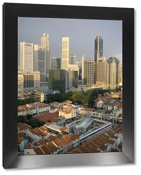 City Skyline & Chinatown Rooftops, Singapore