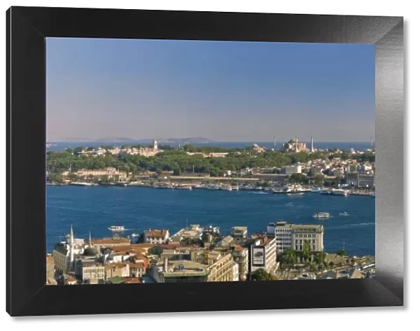 Bosphorus and Golden Horn panorama from Galata Tower