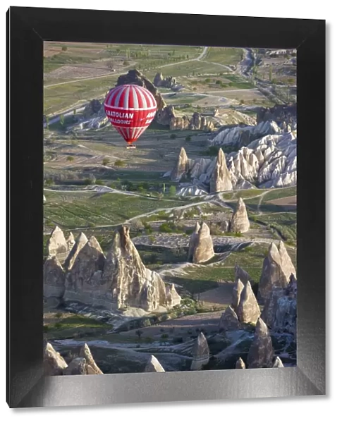 Hot Air Balloon flight over Volcanic tufa rock formations