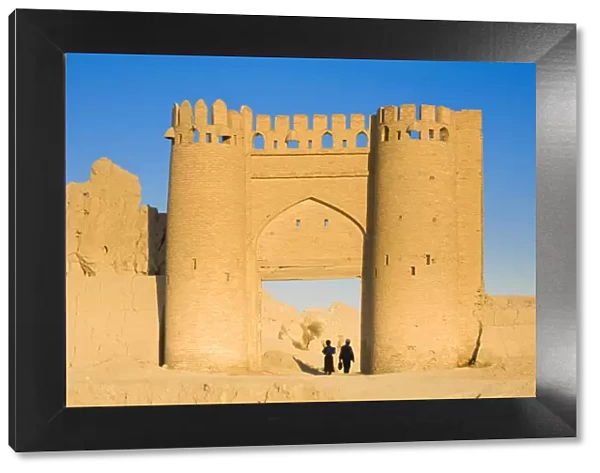 Uzbekistan, Bukhara, Shaybanid City walls, Recronstructed gate