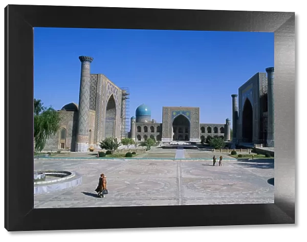 The Registan Square, built in 15th to 17th century