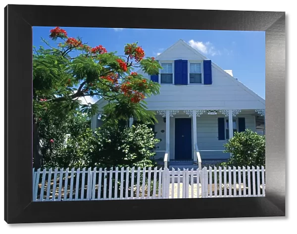 Traditional clapboard house in Harbour Island