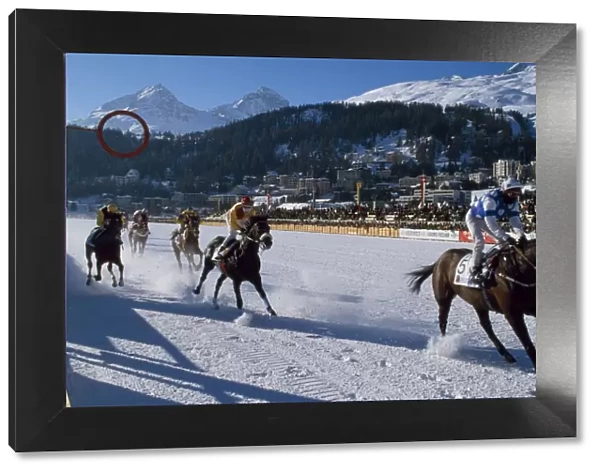 Flat racing on the frozen lake at St Moritz