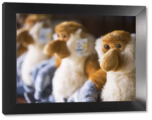 Proboscus monkey dolls for sale in gift shop in Kota Kinabalu