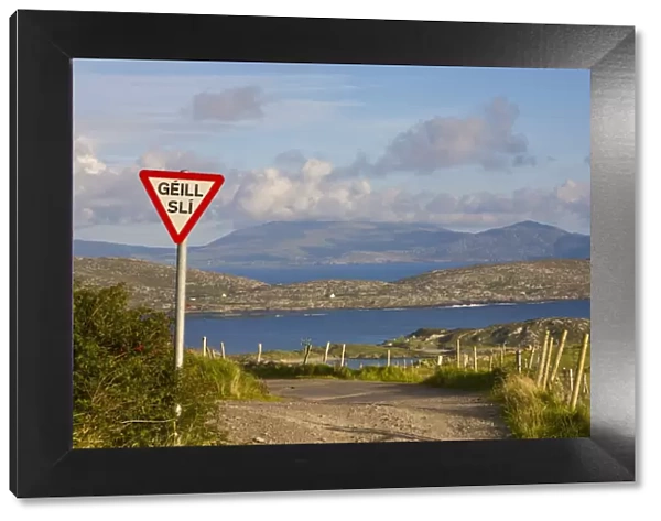 Traffic sign, Iveragh Peninsula, Ring of Kerry, Co. Kerry, Ireland