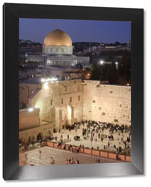 Wailing Wall  /  Western Wall and Dome of The Rock Mosque, Jerusalem, Israel
