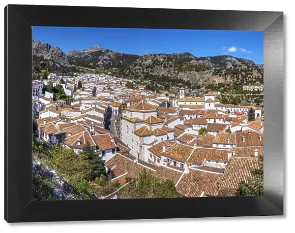Panoramic view of Grazalema, Andalusia, Spain
