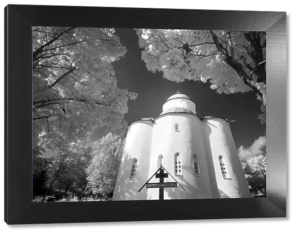 Infrared image of the Church of the Assumption of Our Lady, Uspensky Convent