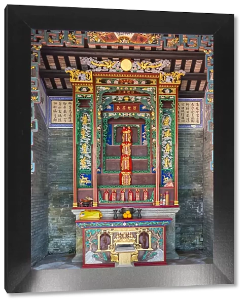 Altar at Kun Ting Study Hall, Ping Shan Heritage Trail, Yuen Long District, New