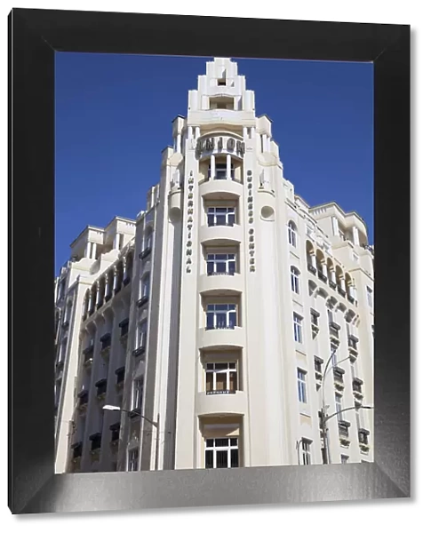 Art Deco architecture of Union Building, Bucharest, Romania