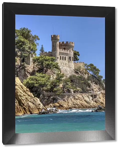 Castillo d en Plaja castle, Lloret de Mar, Costa Brava, Catalonia, Spain