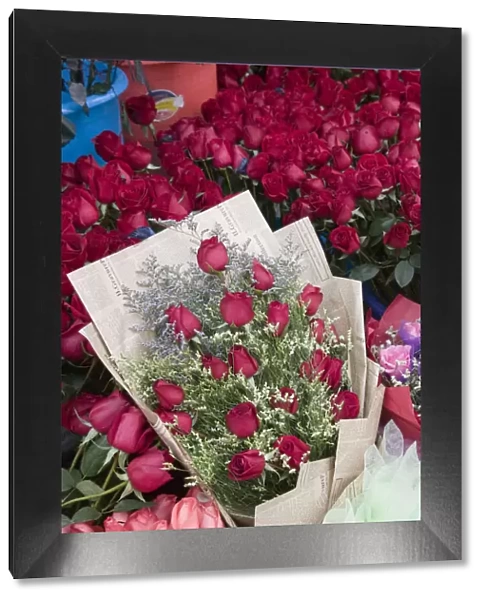 China, Chongqing Province, Yangtze River, Chongqing, Flower Market, Flowers for Sale
