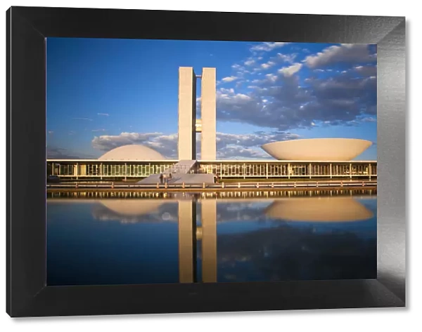 Brazil, Distrito Federal-Brasilia, Brasilia, National Congress of Brazil, designed