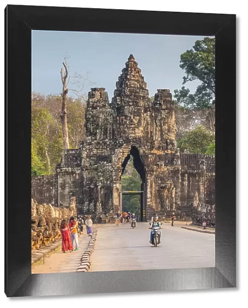 Cambodia, Angkor, Angkor Thom, South Gate, dawn