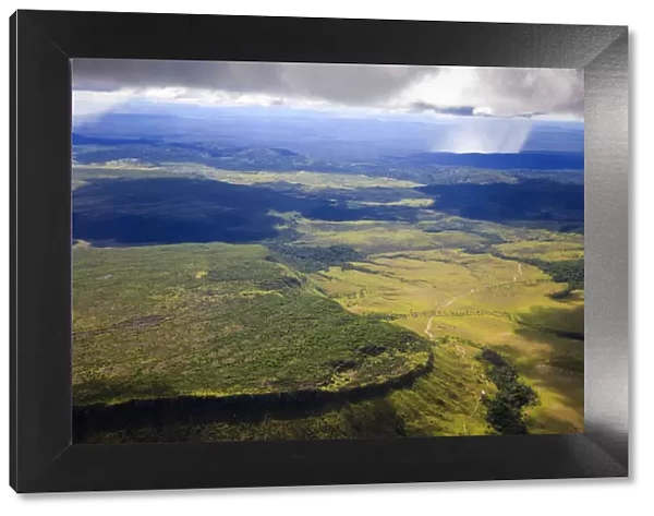 Venezuela, Aerial view of Canaima National Park