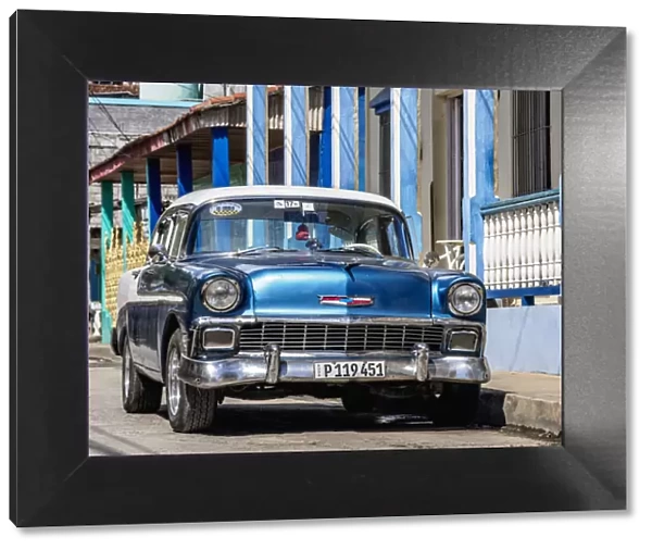Vintage car on the street of Baracoa, Guantanamo Province, Cuba