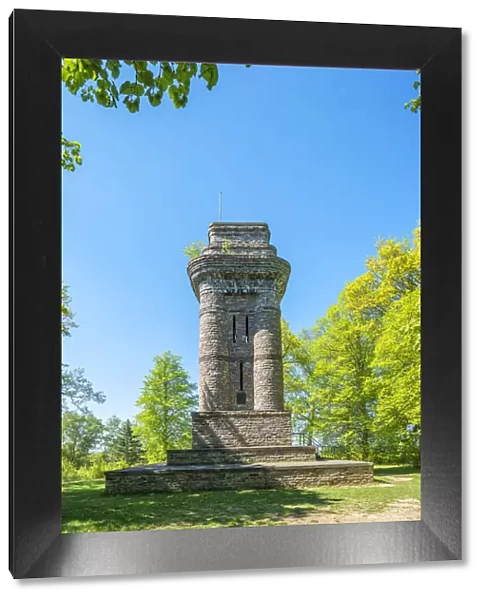 The Bismarck tower near Sargenroth, Hunsruck, Rhineland-Palatinate, Germany