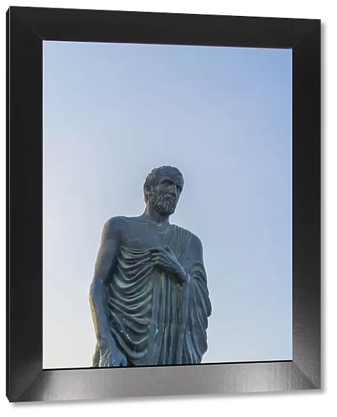 Zeno of Kition Statue, or Zenon statue, Larnaca, Cyprus