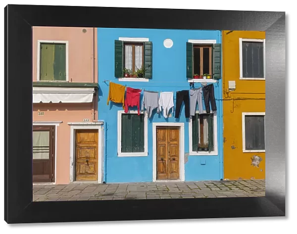Hanging clothes, Burano, Venice, Italy
