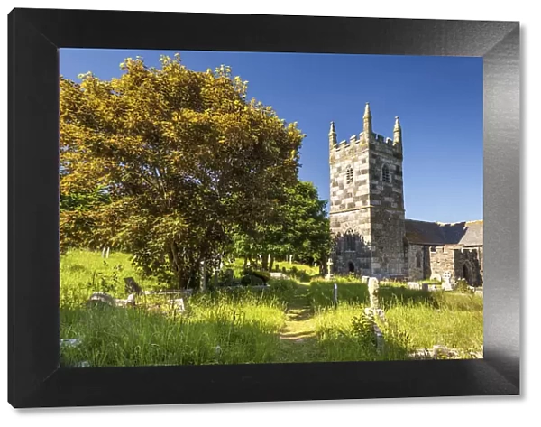 St Wynwallow Church, Landewednack, Lizard Peninsula, Cornwall, England