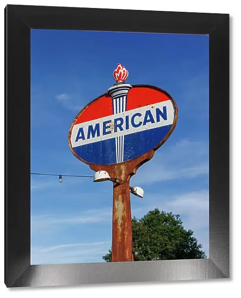 American vintage sign, Vintage Memorabilia, Shack Up Inn, Hotel, Clarksdale, Mississippi, USA