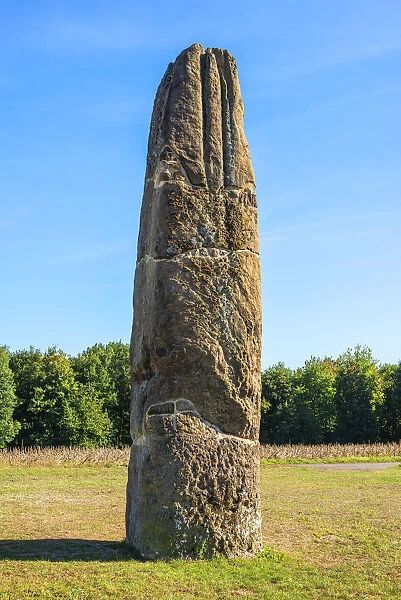 4000 year-old Gollenstein, tallest menhir of central Europe, Blieskastel, Saarland