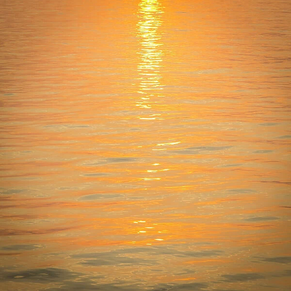 Adriatic sea at sunset, Istria, Croatia