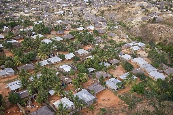 Aerial view of the suburbs of Pemba