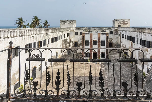 Africa, Ghana, Elmina castle, the view from the commanders balcony