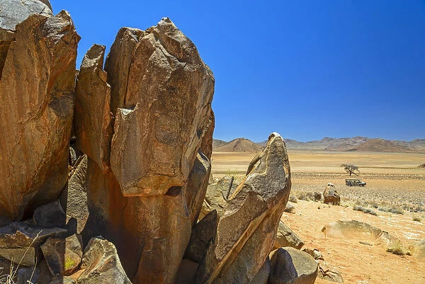 Africa, Namibia. Landscape near the Tiras Mountains