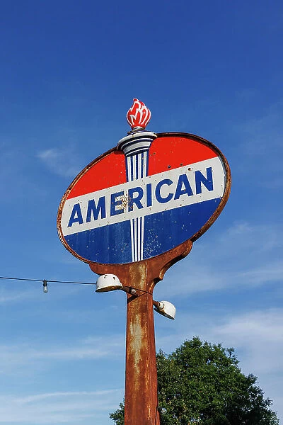 American vintage sign, Vintage Memorabilia, Shack Up Inn, Hotel, Clarksdale, Mississippi, USA