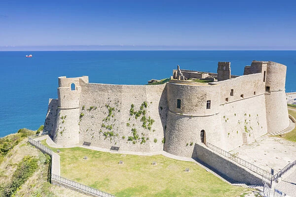 The ancient castle Castello Aragonese overlooking the sea, Ortona, province of Chieti
