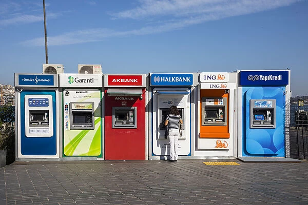 ATMs (cash machines) Istanbul, Turkey