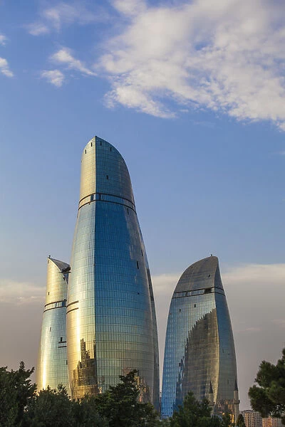 Azerbaijan, Baku, Flame Towers