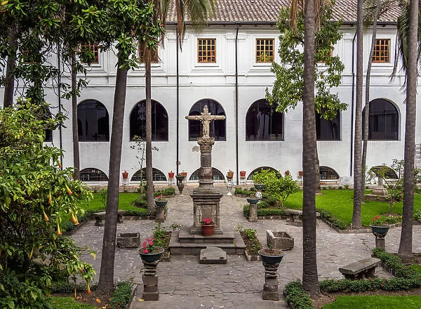 Backyard of Saint Francis Monastery, Quito, Pichincha Province, Ecuador