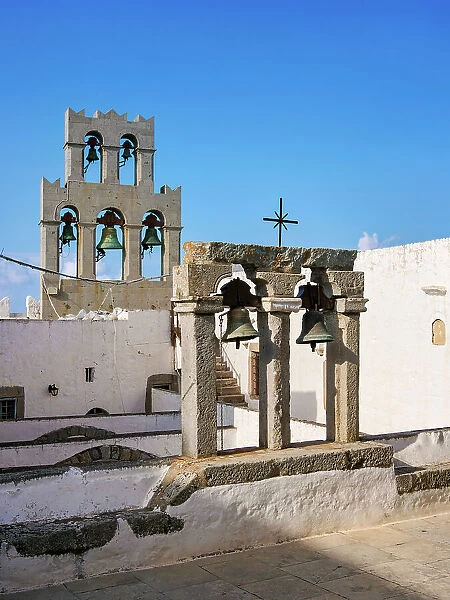 Bells at Monastery of Saint-John the Theologian, Patmos Chora, Patmos Island, Dodecanese, Greece