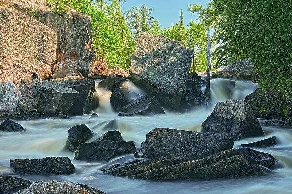 Bird River at Tulabi Falls Nopiming Provincial Park, Manitoba, Canada