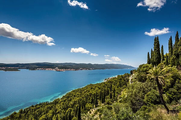 Blick vom Kloster, Podgorje, Peljesac Halbinsel, Dubrovnik, Adria, Dalmatien, Kroatien