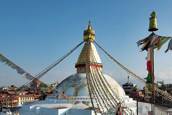 Boudhnath Stupa, Kathmandu, Nepal, Asia