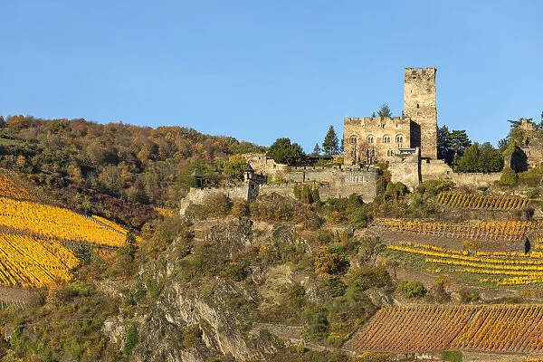 Burg Gutenfels, Kaub, Upper Middle Rhine Valley, Rhineland-Palatinate, Germany