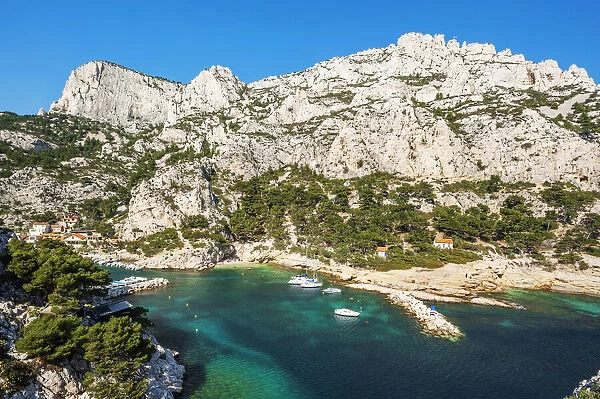 Calanque de Morgiou, Les Calanques, Marseille, Bouches-du-Rhone, Provence-Alpes-Cote d'Azur, France