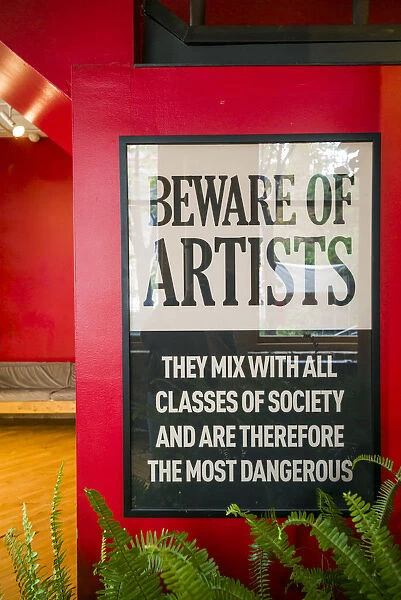 Canada, Ontario, Toronto, 401 Richmond artists collective building, Beware of Artists