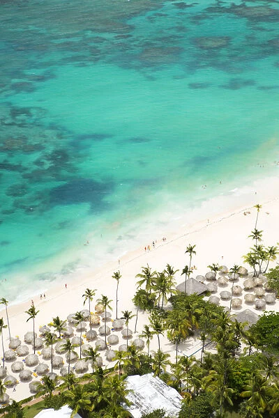 Caribbean, Dominican Republic, La Altagracia province, Punta Cana, Bavaro, aerial