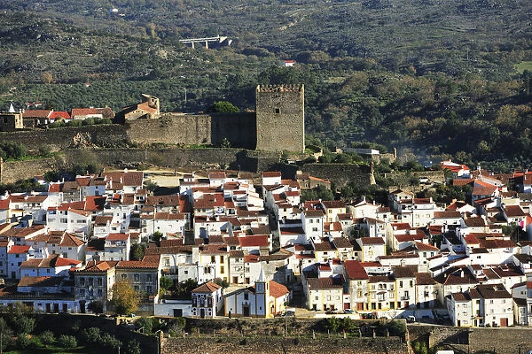 Castelo de Vide and the medieval castle. Alentejo, Portugal